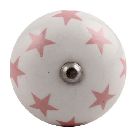 Light Pink Star Ceramic Wine Stopper (Pack Of One Piece)